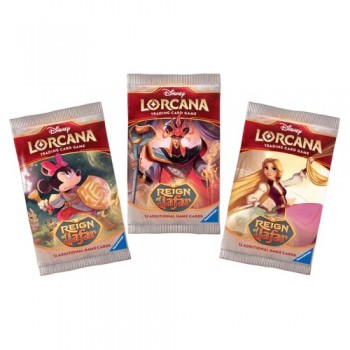 Disney Lorcana Reign of Jafar Booster kortų papildymas (12 kortų) (anglų k.)